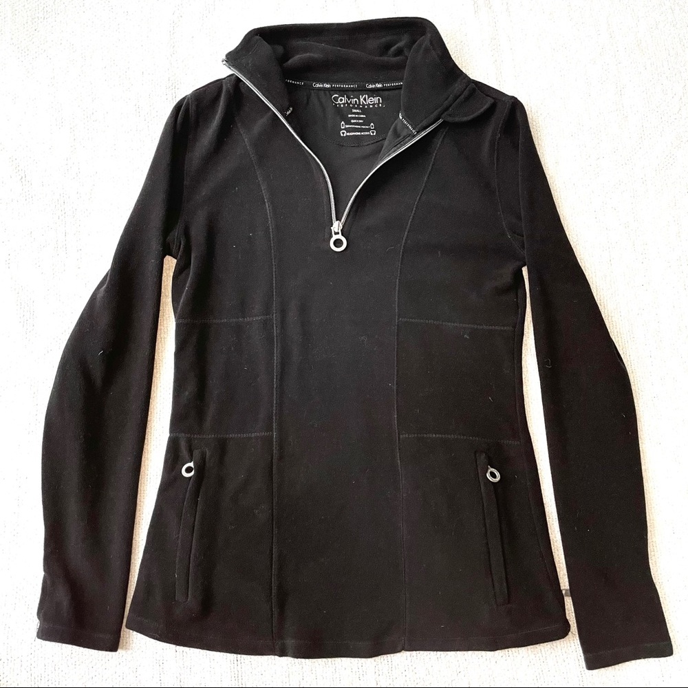 Black Calvin Klein quarter zip